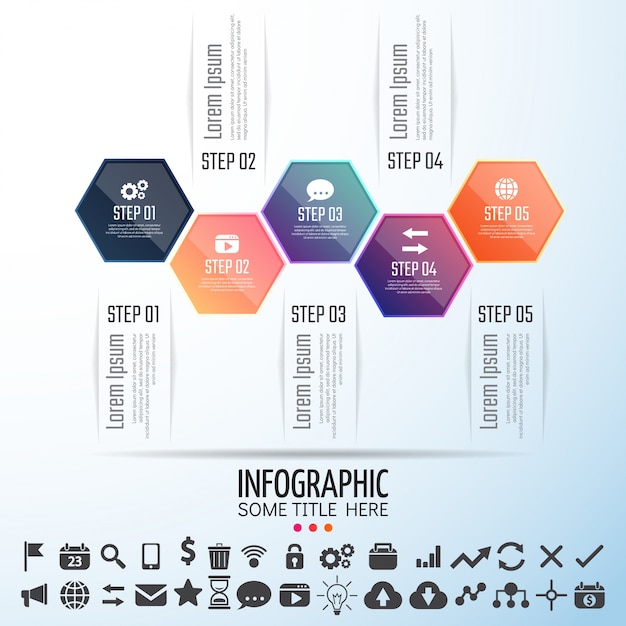 Plantilla de diseño de infographics