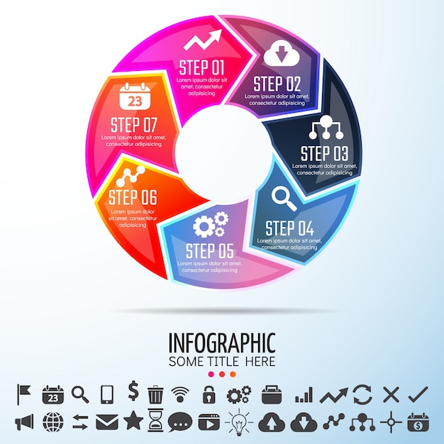 Plantilla de diseño de infographics