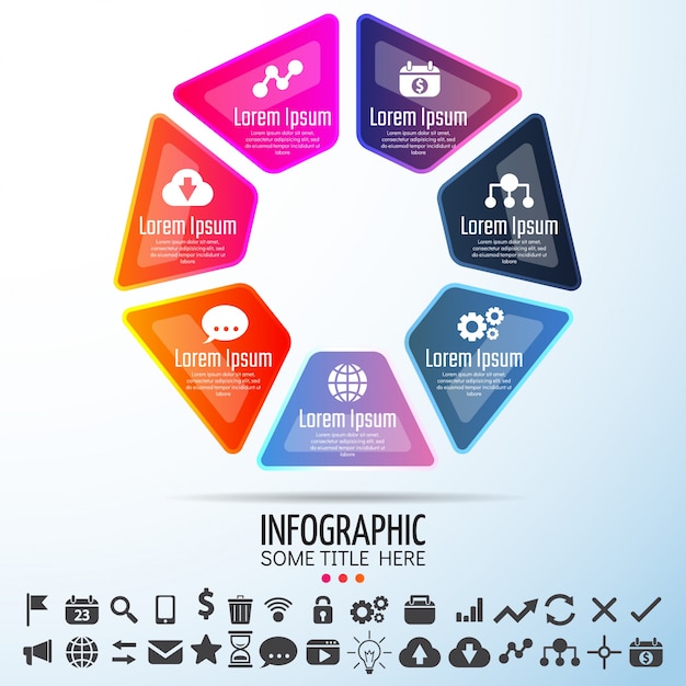 Vector plantilla de diseño de infographics