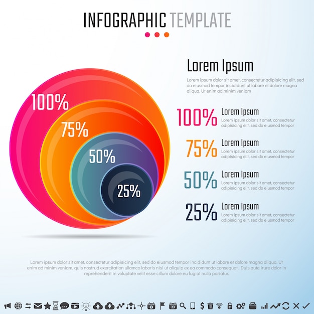 Plantilla de diseño de infographics