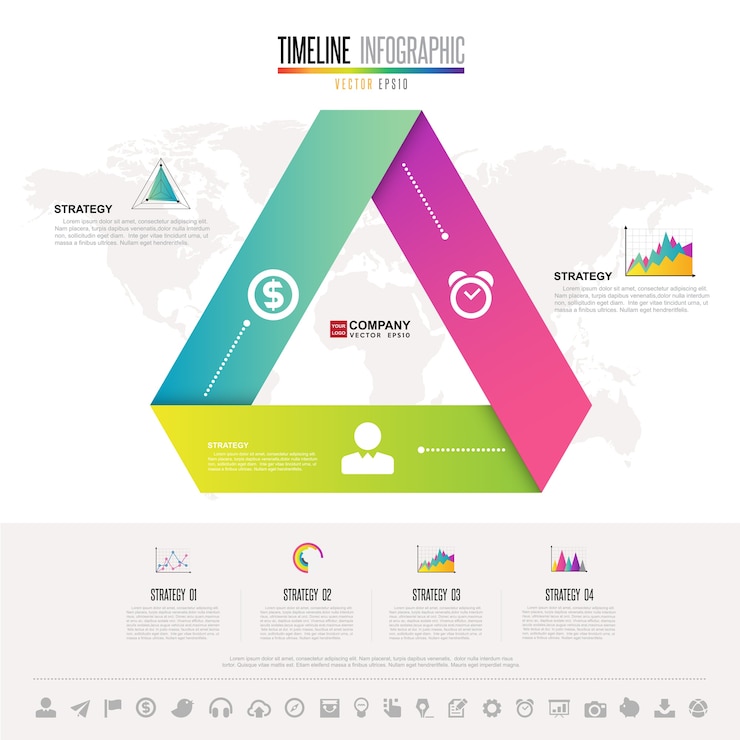 Vector plantilla de diseño de infographics