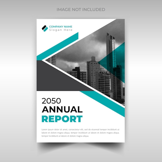 Plantilla de diseño de informe anual moderno para agencia de marketing