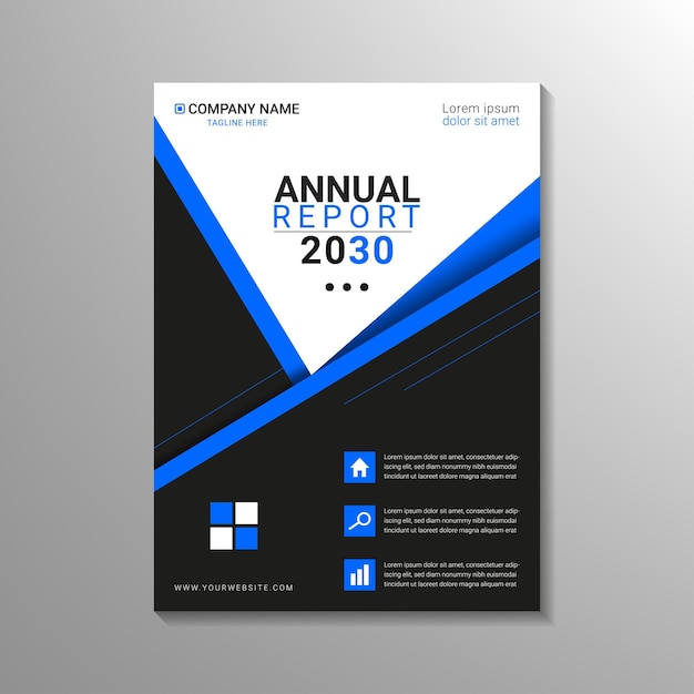 Plantilla de diseño de informe anual moderno