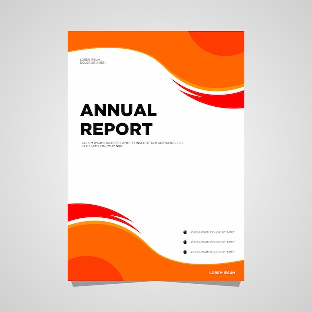 Plantilla de diseño de informe anual