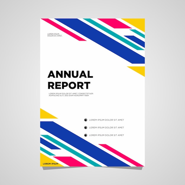 Plantilla de diseño de informe anual