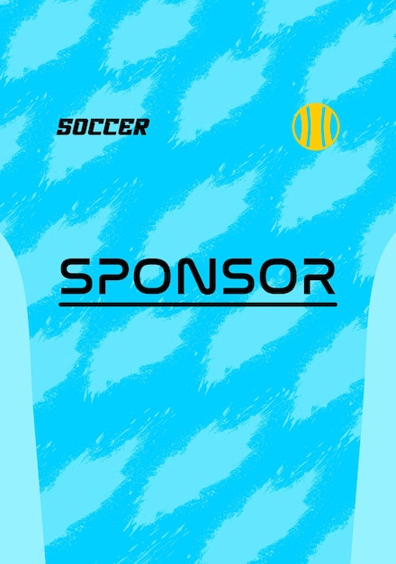 plantilla de diseño de jersey para azul de sublimación