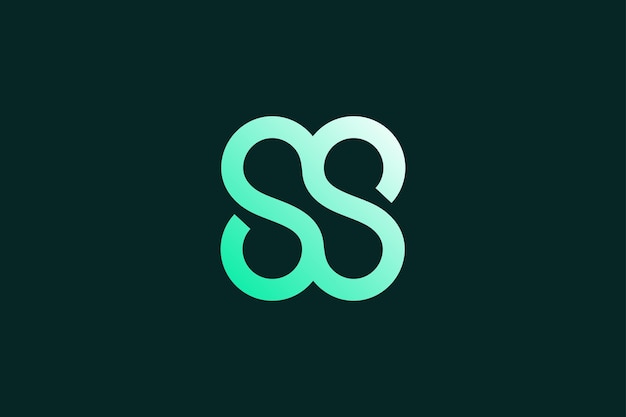plantilla de diseño de la letra del logotipo de SS Tech