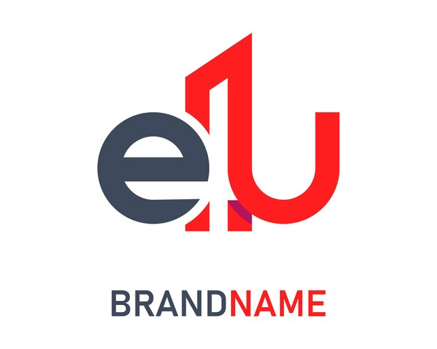 plantilla de diseño de la letra del logotipo de la UE
