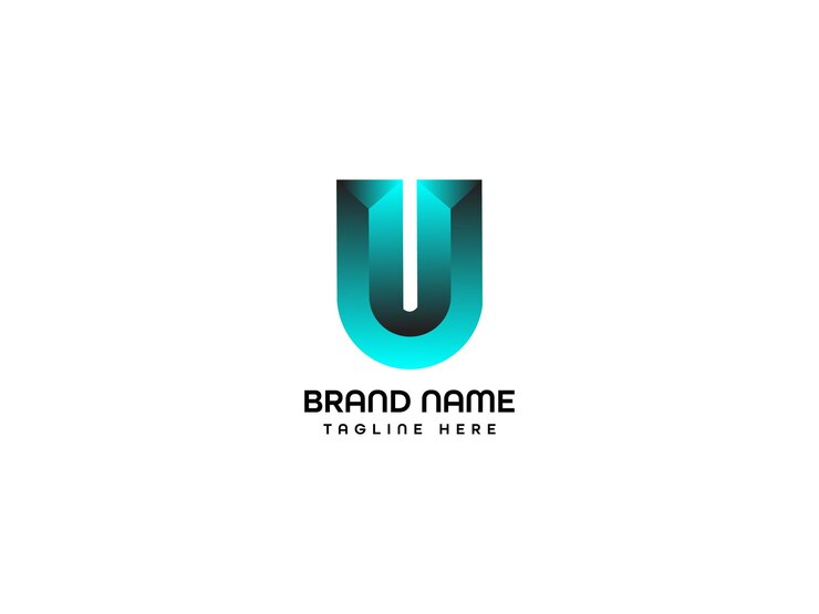 Vector plantilla de diseño de la letra u del logotipo