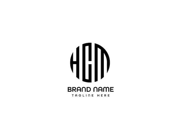 plantilla de diseño de letras del logotipo de HCD