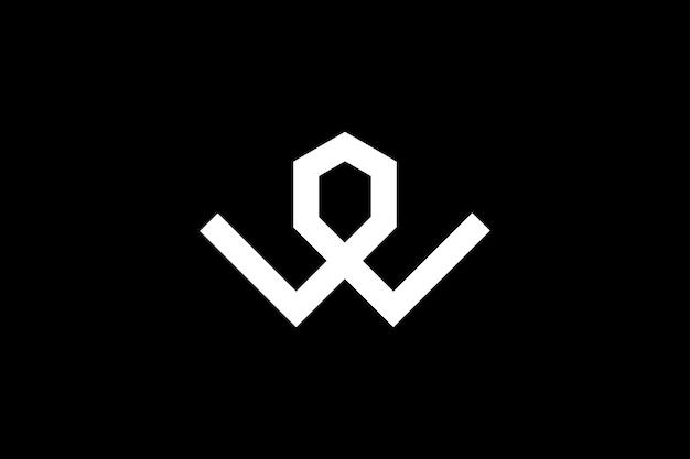 plantilla de diseño de letras del logotipo W