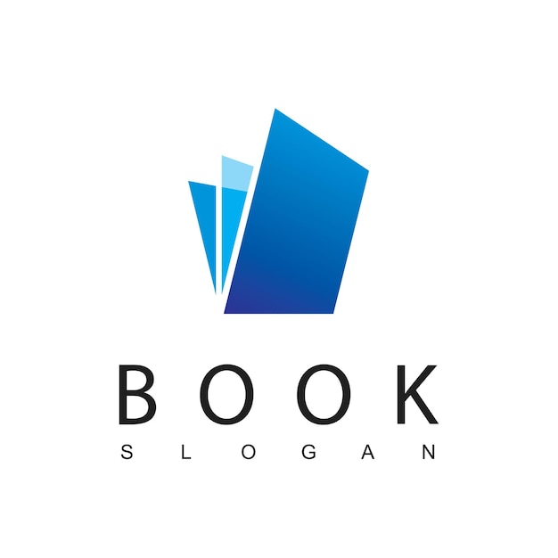 plantilla de diseño de libro de logotipo