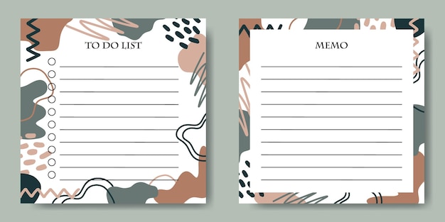 Plantilla de diseño de lista de notas simples para hacer imprimible