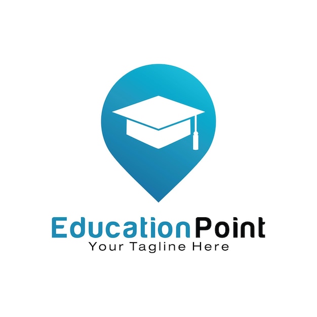 Plantilla de diseño de logo de Education Point