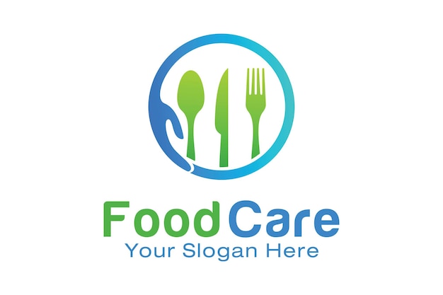 Plantilla de diseño de logo de Food Care