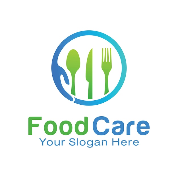 Plantilla de diseño de logo de Food Care