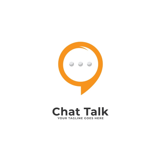 Plantilla de diseño de logo de Food Talk