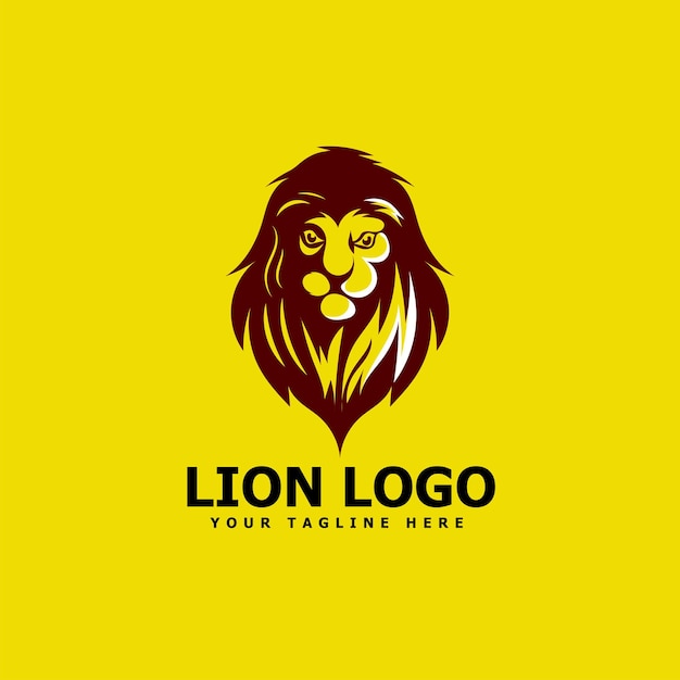 plantilla de diseño de logo de león