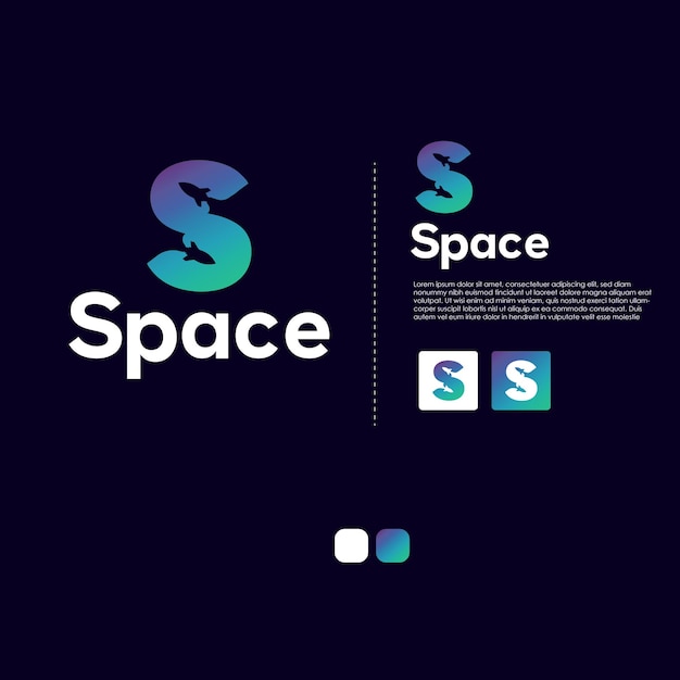Plantilla de diseño de logo de letra S
