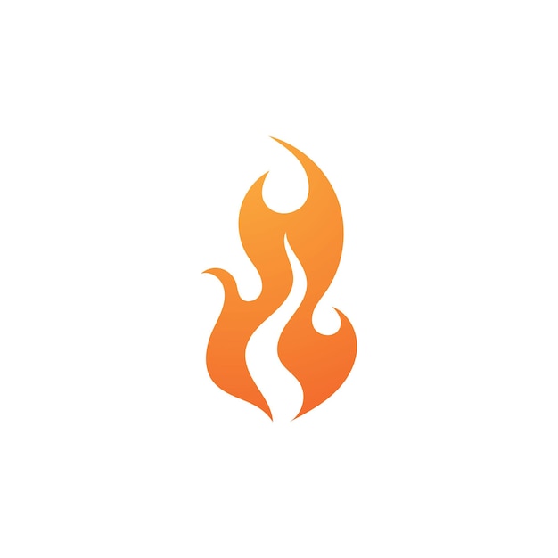 Plantilla de diseño de logo de llama de fuego