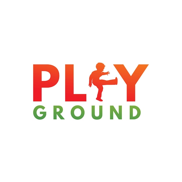 Plantilla de diseño de logo de Play Ground