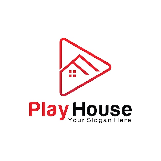 Plantilla de diseño de logo de play house