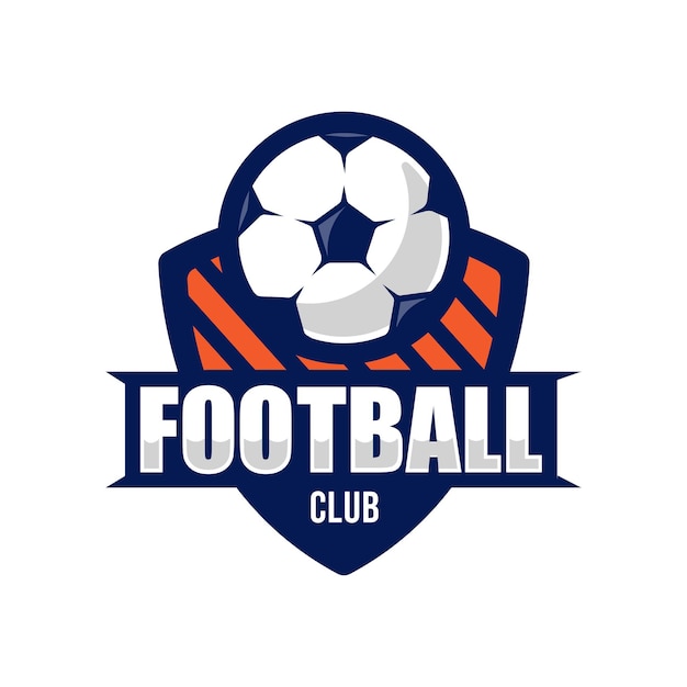 Plantilla de diseño de logo de vector de club de fútbol