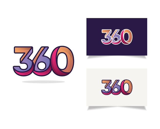 plantilla de diseño de logotipo 360