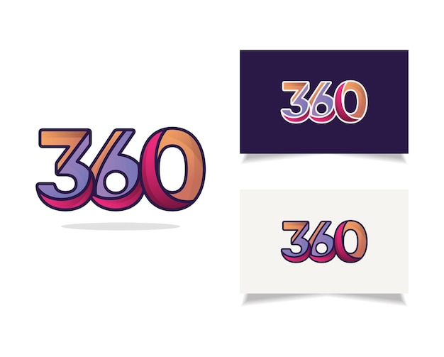 Plantilla de diseño de logotipo 360