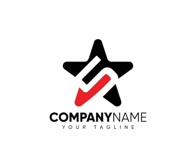 Plantilla de diseño de logotipo de 5 estrellas