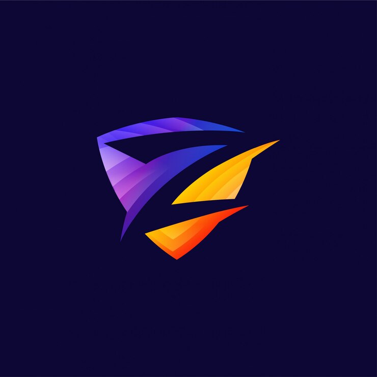 Vector plantilla de diseño de logotipo abstracto creativo vibrante letra z
