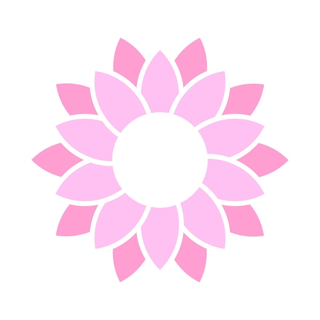 Plantilla de diseño de logotipo abstracto de flores