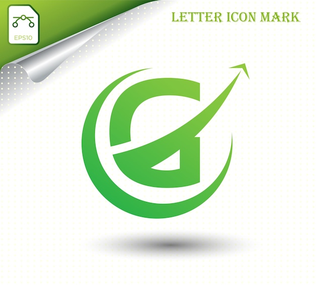 Plantilla de diseño de logotipo abstracto letra g