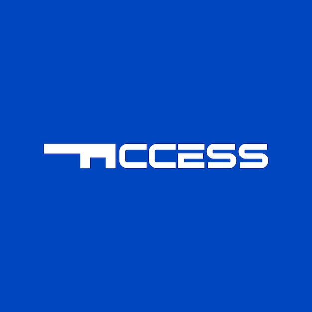 Plantilla de diseño de logotipo access letter mark