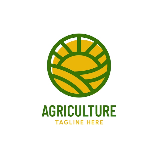 Plantilla de diseño de logotipo de agricultura