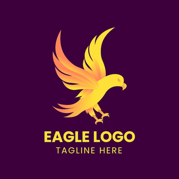 Plantilla de diseño de logotipo de águila
