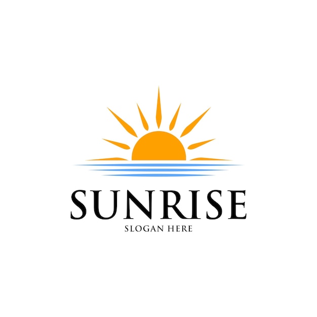 plantilla de diseño del logotipo de amanecer o puesta de sol