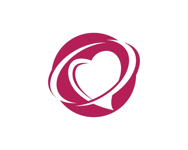 Plantilla de diseño de logotipo de amor