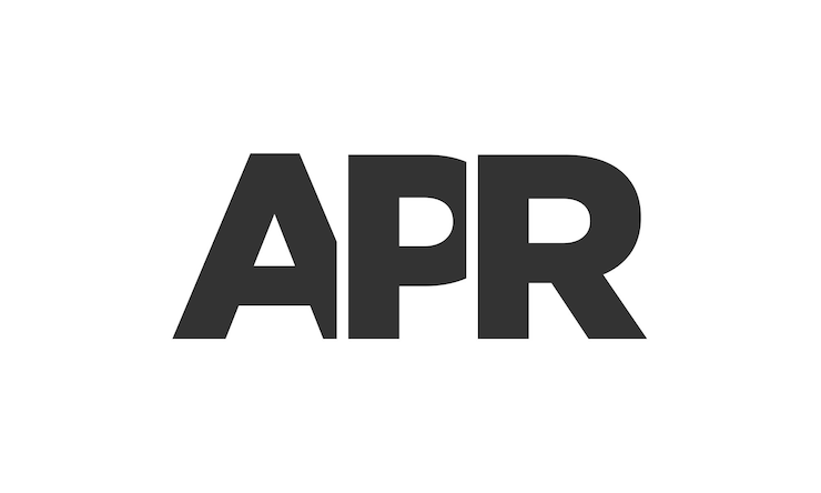 Vector plantilla de diseño de logotipo de apr con texto en negrita fuerte y moderno logotipo vectorial basado en inicial con tipografía simple y mínima identidad de empresa de moda