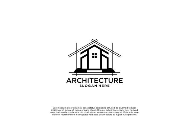 Plantilla de diseño de logotipo de arquitecto de construcción