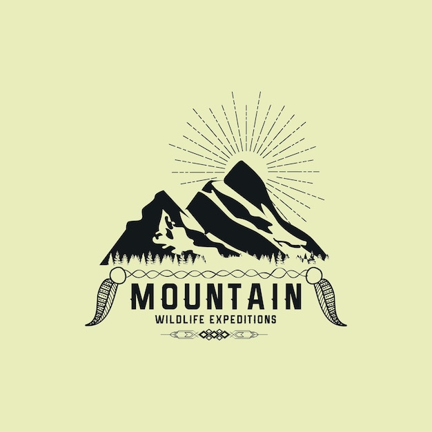 plantilla de diseño de logotipo de aventura