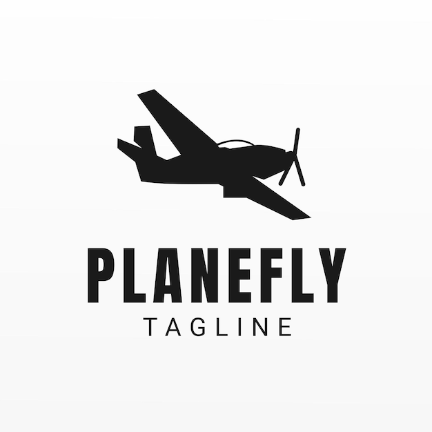 Plantilla de diseño de logotipo de avión