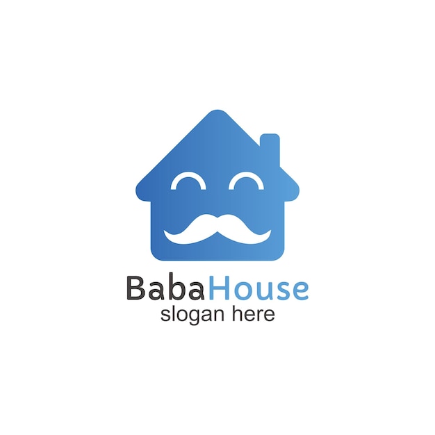 Plantilla de diseño del logotipo de Baba House