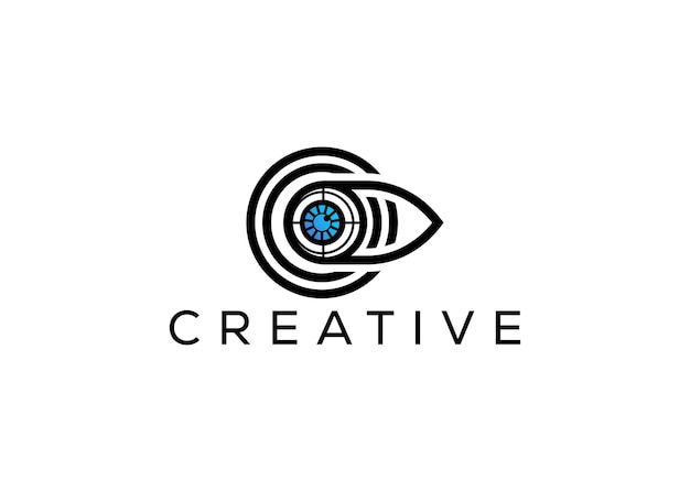 plantilla de diseño de logotipo de bala de arma mínima y profesional