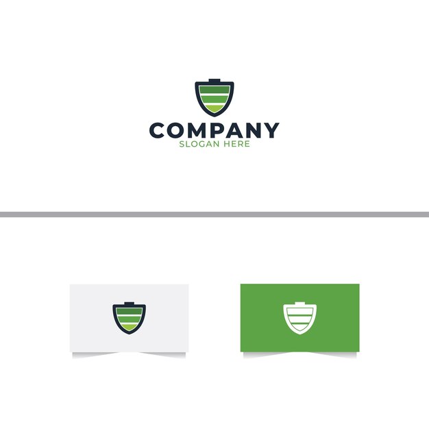 Plantilla de diseño de logotipo Battery Shield