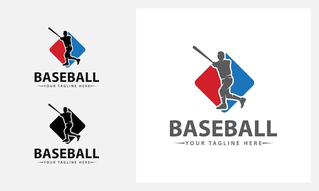 Plantilla de diseño de logotipo de béisbol