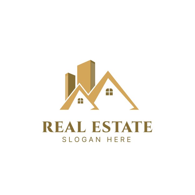 Plantilla de diseño de logotipo de bienes raíces logotipo de edificio logotipo de casa logotipo de propiedad