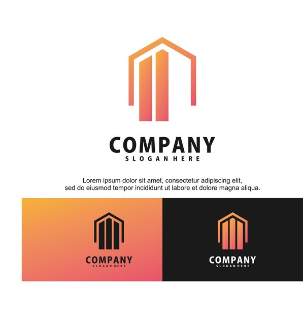 plantilla de diseño de logotipo de bienes raíces