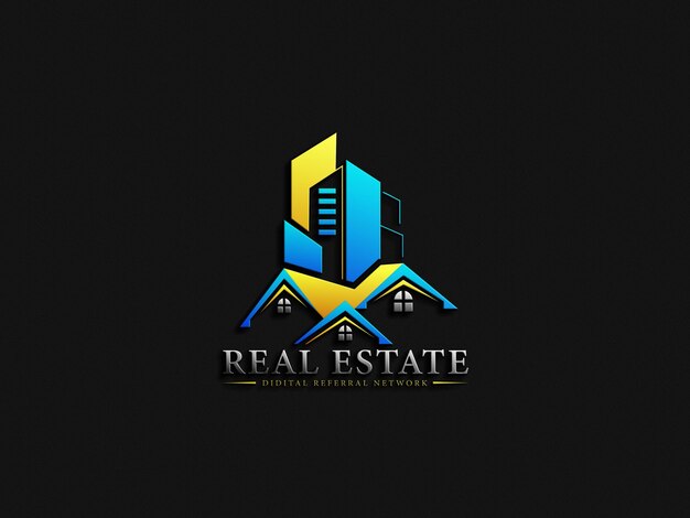 Plantilla de diseño de logotipo de bienes raíces