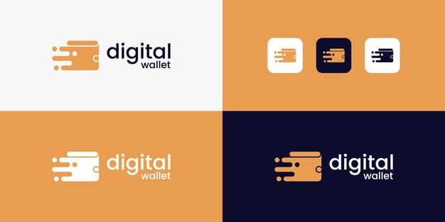 plantilla de diseño de logotipo de billetera digital logotipo de pago en línea